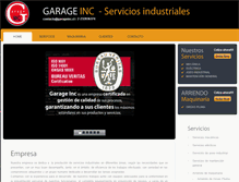 Tablet Screenshot of garageinc.cl